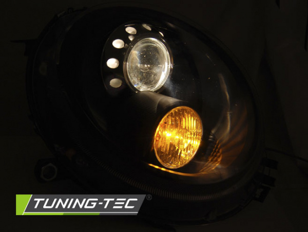 Upgrade Design Klarglas Scheinwerfer für Mini Cooper 06-14 schwarz